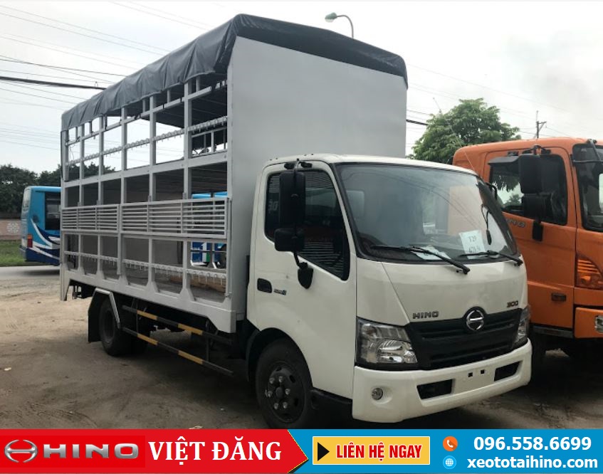 XE TAI HINO XZU720L THUNG CHO XE MAY